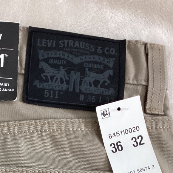 Mens Levi’s 511 36X32 | Slim Cut Khakis | 2015 | NWT - Picture 15 of 15